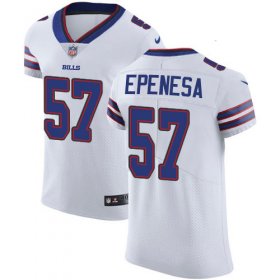 Wholesale Cheap Nike Bills #57 A.J. Epenesas White Men\'s Stitched NFL New Elite Jersey