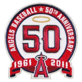 Wholesale Cheap Stitched Los Angeles Angels 50th Anniversary Jersey Patch