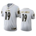 Wholesale Cheap Pittsburgh Steelers #19 JuJu Smith-Schuster Men's Nike White Golden Edition Vapor Limited NFL 100 Jersey