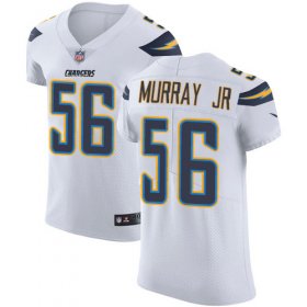 Wholesale Cheap Nike Chargers #56 Kenneth Murray Jr White Men\'s Stitched NFL New Elite Jersey