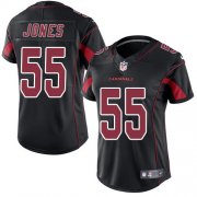 Wholesale Cheap Nike Cardinals #55 Chandler Jones Black Women's Stitched NFL Limited Rush Jersey