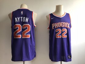 Wholesale Cheap Men\'s Phoenix Suns #22 Deandre Ayton Purple Nike Swingman Stitched NBA Jersey