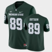 Wholesale Cheap Men Michigan State Spartans #89 Matt Dotson College Football Green Game Jersey