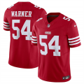 Wholesale Cheap Men's San Francisco 49ers #54 Fred Warner Red 2023 F.U.S.E. Vapor Untouchable Limited Stitched Football Jersey
