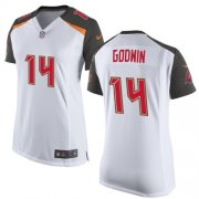Wholesale Cheap Nike Buccaneers #14 Chris Godwin White Women's Stitched NFL New Elite Jersey