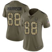 Wholesale Cheap Nike Colts #88 Marvin Harrison Olive/Camo Women's Stitched NFL Limited 2017 Salute to Service Jersey