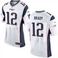 Wholesale Cheap Nike Patriots #12 Tom Brady White Men's Stitched NFL New Elite Jersey