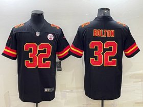 Wholesale Cheap Men\'s Kansas City Chiefs #32 Nick Bolton Black Vapor Untouchable Limited Stitched Football Jersey