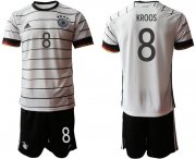 Wholesale Cheap Men 2021 European Cup Germany home white 8 Soccer Jersey