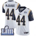 Wholesale Cheap Nike Rams #44 Jacob McQuaide White Super Bowl LIII Bound Men's Stitched NFL Vapor Untouchable Limited Jersey
