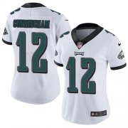 Wholesale Cheap Nike Eagles #12 Randall Cunningham White Women's Stitched NFL Vapor Untouchable Limited Jersey