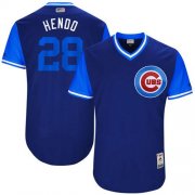 Wholesale Cheap Cubs #28 Kyle Hendricks Royal "Hendo" Players Weekend Authentic Stitched MLB Jersey