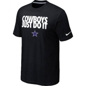 Wholesale Cheap Nike Dallas Cowboys Just Do It Black T-Shirt
