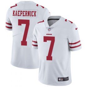 Wholesale Cheap Nike 49ers #7 Colin Kaepernick White Men\'s Stitched NFL Vapor Untouchable Limited Jersey