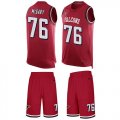 Wholesale Cheap Nike Falcons #76 Kaleb McGary Red Team Color Men's Stitched NFL Limited Tank Top Suit Jersey