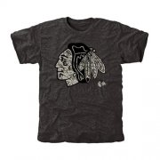 Wholesale Cheap Men's Chicago Blackhawks Black Rink Warrior T-Shirt