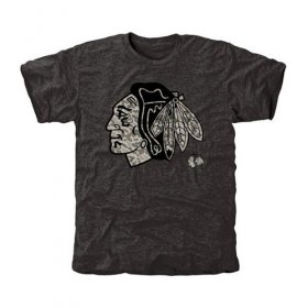 Wholesale Cheap Men\'s Chicago Blackhawks Black Rink Warrior T-Shirt