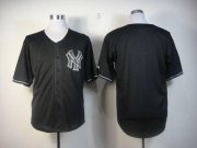 Wholesale Cheap Yankees Blank Black Fashion Stitched MLB Jersey