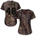 Wholesale Cheap Cardinals #48 Harrison Bader Camo Realtree Collection Cool Base Women's Stitched MLB Jersey