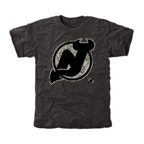 Wholesale Cheap Men\'s New Jersey Devils Black Rink Warrior T-Shirt