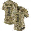 Wholesale Cheap Nike Buccaneers #3 Jameis Winston Camo Women's Stitched NFL Limited 2018 Salute to Service Jersey