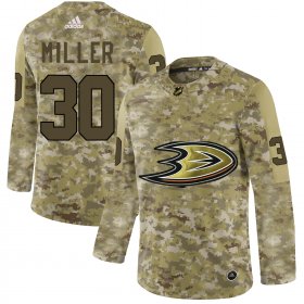 Wholesale Cheap Adidas Ducks #30 Ryan Miller Camo Authentic Stitched NHL Jersey