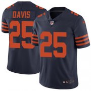 Wholesale Cheap Nike Bears #25 Mike Davis Navy Blue Alternate Men's Stitched NFL Vapor Untouchable Limited Jersey