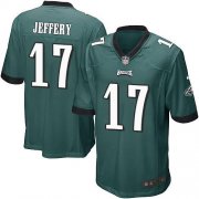 Wholesale Cheap Nike Eagles #17 Alshon Jeffery Midnight Green Team Color Youth Stitched NFL New Elite Jersey