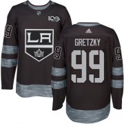 Wholesale Cheap Adidas Kings #99 Wayne Gretzky Black 1917-2017 100th Anniversary Stitched NHL Jersey