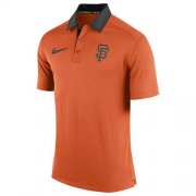 Wholesale Cheap Men's San Francisco Giants Nike Orange Authentic Collection Dri-FIT Elite Polo