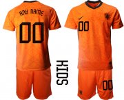Wholesale Cheap 2021 European Cup Netherlands home Youth custom soccer jerseys