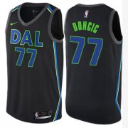 Wholesale Cheap Nike Dallas Mavericks #77 Luka Doncic Black NBA Swingman City Edition Jersey