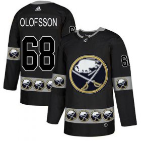 Wholesale Cheap Adidas Sabres #68 Victor Olofsson Black Authentic Team Logo Fashion Stitched NHL Jersey