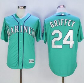 Wholesale Cheap Mariners #24 Ken Griffey Green New Cool Base Stitched MLB Jersey