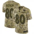 Wholesale Cheap Nike Ravens #80 Miles Boykin Camo Men's Stitched NFL Limited 2018 Salute To Service Jersey