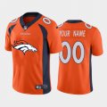 Wholesale Cheap Denver Broncos Orange Custom Men's Nike Big Team Logo Vapor Limited NFL Jersey