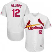 Wholesale Cheap Cardinals #12 Paul DeJong White Flexbase Authentic Collection Stitched MLB Jersey