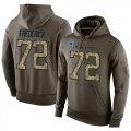 Wholesale Cheap NFL Men's Nike Dallas Cowboys #72 Travis Frederick Stitched Green Olive Salute To Service KO Performance Hoodie