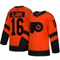 Wholesale Cheap Adidas Flyers #16 Bobby Clarke Orange Authentic 2019 Stadium Series Stitched Youth NHL Jersey