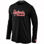 Wholesale Cheap St.Louis Cardinals Long Sleeve MLB T-Shirt Black
