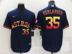 Wholesale Cheap Men\'s Houston Astros #35 Justin Verlander 2022 Navy Cool Base Stitched Jersey