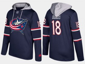 Wholesale Cheap Blue Jackets #18 Pierre-Luc Dubois Navy Name And Number Hoodie