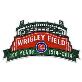 Wholesale Cheap Stitched 2014 Chicago Cubs Wrigley Field\'s 100th Anniversary MLB Season Jersey Sleeve Patch