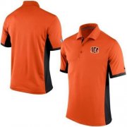 Wholesale Cheap Men's Nike NFL Cincinnati Bengals Orange Team Issue Performance Polo