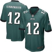 Wholesale Cheap Nike Eagles #12 Randall Cunningham Midnight Green Team Color Youth Stitched NFL New Elite Jersey