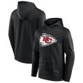 Wholesale Cheap Men's Kansas City Chiefs Black On The Ball Pullover Hoodie