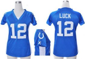 Wholesale Cheap Nike Colts #12 Andrew Luck Royal Blue Team Color Draft Him Name & Number Top Women\'s Stitched NFL Elite Jersey