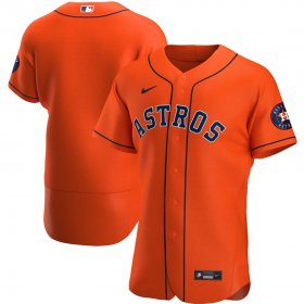 Wholesale Cheap Houston Astros Men\'s Nike Orange Alternate 2020 Authentic Team MLB Jersey
