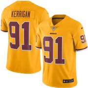 Wholesale Cheap Nike Redskins #91 Ryan Kerrigan Gold Men's Stitched NFL Limited Rush Jersey