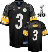 Wholesale Cheap Steelers #3 Jeff Reed Black Super Bowl XLV Stitched NFL Jersey